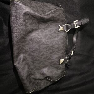 Michael Kors Black Patterned Tote